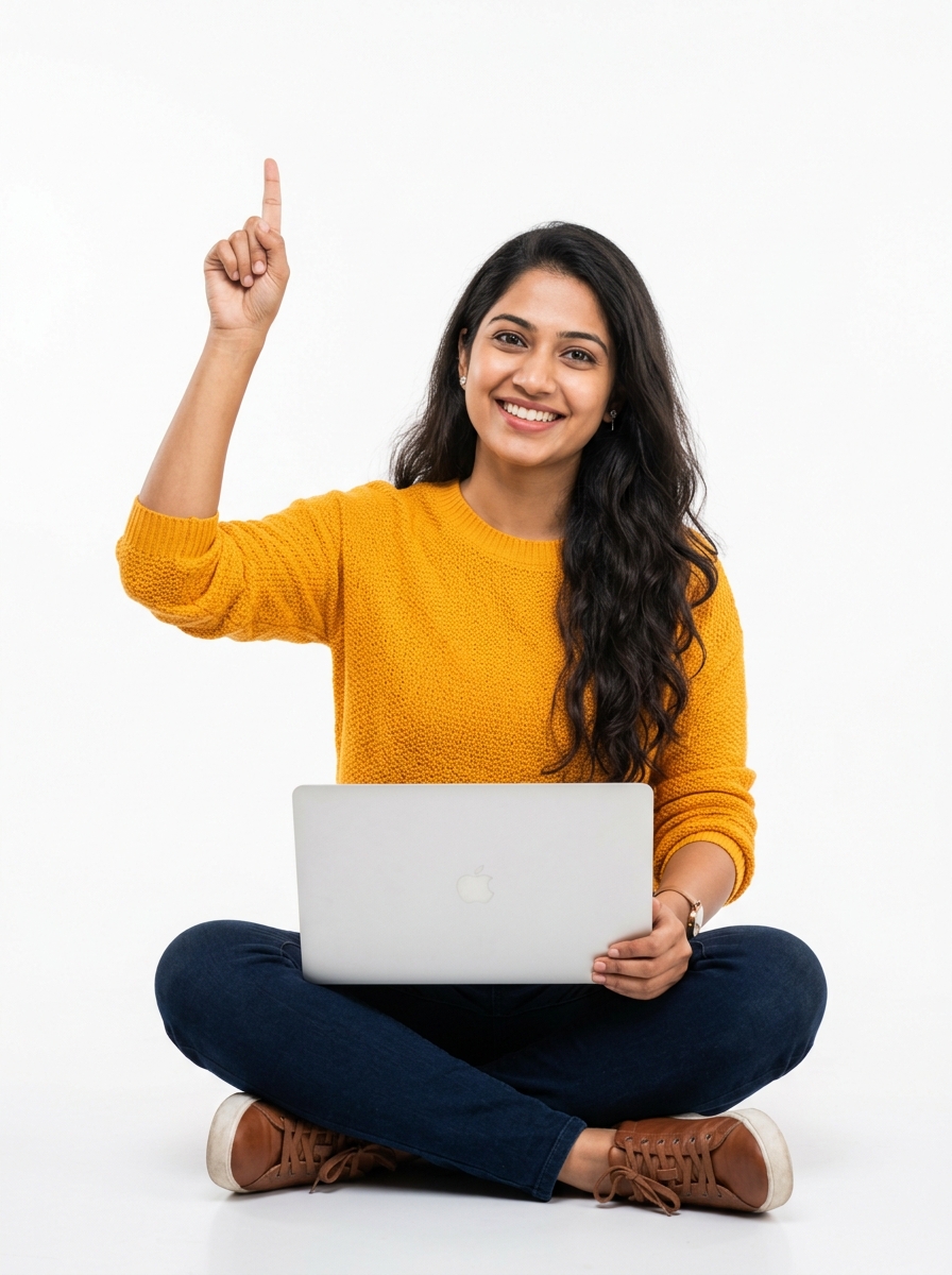 Digital agency professional with laptop